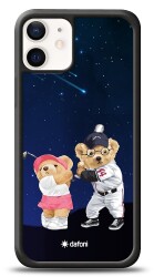 Dafoni Art iPhone 12 Mini 5.4 inç Sporty Couple Teddy Kılıf - 1