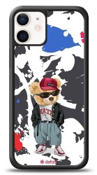Dafoni Art iPhone 12 Mini 5.4 inç Sporty Teddy Bear Kılıf - Dafoni
