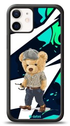 Dafoni Art iPhone 12 Mini 5.4 inç Thoughtful Teddy Bear Kılıf - 1