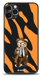 Dafoni Art iPhone 12 Pro 6.1 inç Detective Teddy Bear Kılıf - Dafoni