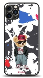 Dafoni Art iPhone 12 Pro 6.1 inç Sporty Teddy Bear Kılıf - Dafoni