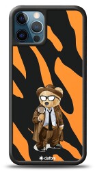 Dafoni Art iPhone 12 Pro Max 6.7 inç Detective Teddy Bear Kılıf - Dafoni