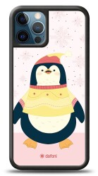 Dafoni Art iPhone 12 Pro Max 6.7 inç Smiling Penguin Kılıf - 1