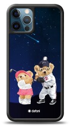 Dafoni Art iPhone 12 Pro Max 6.7 inç Sporty Couple Teddy Kılıf - 1