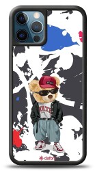 Dafoni Art iPhone 12 Pro Max 6.7 inç Sporty Teddy Bear Kılıf - Dafoni