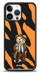 Dafoni Art iPhone 13 Pro Max Detective Teddy Bear Kılıf - Dafoni