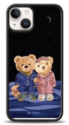 Dafoni Art iPhone 14 Under The Stars Teddy Bears Kılıf - 1