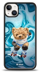 Dafoni Art iPhone 15 Plus Skating Teddy Bear Kılıf - Dafoni