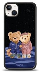 Dafoni Art iPhone 15 Plus Under The Stars Teddy Bears Kılıf - 1