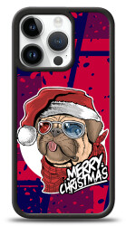 Dafoni Art iPhone 15 Pro Christmas Pug Kılıf - 1