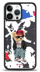 Dafoni Art iPhone 15 Pro Max Sporty Teddy Bear Kılıf - Dafoni