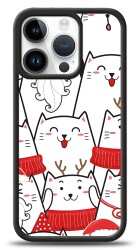 Dafoni Art iPhone 15 Pro New Year Cats Kılıf - 1
