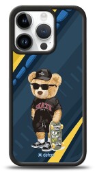 Dafoni Art iPhone 15 Pro Skate Bear Kılıf - 1