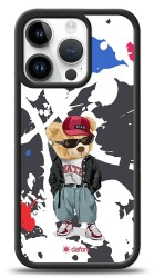 Dafoni Art iPhone 15 Pro Sporty Teddy Bear Kılıf - Dafoni