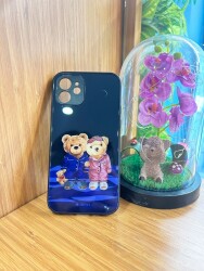 Dafoni Art iPhone 15 Pro Under The Stars Teddy Bears Kılıf - 2