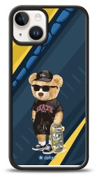 Dafoni Art iPhone 15 Skate Bear Kılıf - 1