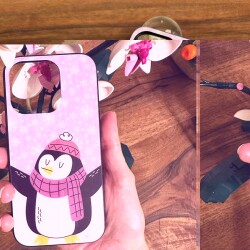 Dafoni Art iPhone X Penguin Kılıf - 6