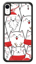 Dafoni Art iPhone XR New Year Cats Kılıf - 1