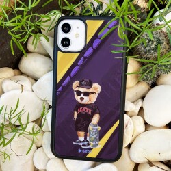 Dafoni Art iPhone XR Skate Bear Kılıf - 4