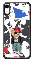 Dafoni Art iPhone XR Sporty Teddy Bear Kılıf - Dafoni