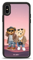 Dafoni Art iPhone XS Cool Couple Teddy Kılıf - 1