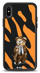 Dafoni Art iPhone XS Detective Teddy Bear Kılıf - Dafoni