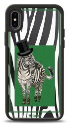 Dafoni Art iPhone XS Zebra Pattern Kılıf - 1