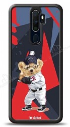 Dafoni Art Oppo A9 2020 Baseball Bear Kılıf - Dafoni
