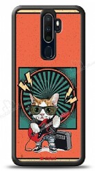 Dafoni Art Oppo A9 2020 Guitarist Cat Kılıf - Dafoni