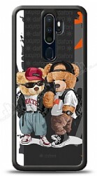 Dafoni Art Oppo A9 2020 Icon Couple Teddy Kılıf - Dafoni