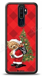 Dafoni Art Oppo A9 2020 Santa Bear Kılıf - Dafoni