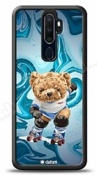 Dafoni Art Oppo A9 2020 Skating Teddy Bear Kılıf - Dafoni