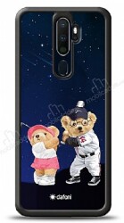 Dafoni Art Oppo A9 2020 Sporty Couple Teddy Kılıf - Dafoni