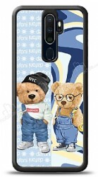 Dafoni Art Oppo A9 2020 Summer Couple Teddy Kılıf - Dafoni