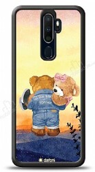 Dafoni Art Oppo A9 2020 Sunset Teddy Bears Kılıf - Dafoni