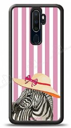 Dafoni Art Oppo A9 2020 Zebra Fashion Kılıf - Dafoni