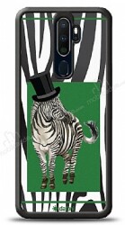 Dafoni Art Oppo A9 2020 Zebra Pattern Kılıf - Dafoni