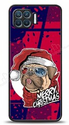 Dafoni Art Oppo Reno4 Lite Christmas Pug Kılıf - Dafoni