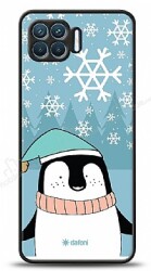 Dafoni Art Oppo Reno4 Lite Cold Penguin Kılıf - Dafoni