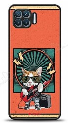 Dafoni Art Oppo Reno4 Lite Guitarist Cat Kılıf - Dafoni