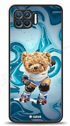 Dafoni Art Oppo Reno4 Lite Skating Teddy Bear Kılıf - Dafoni
