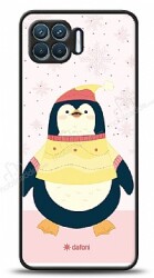 Dafoni Art Oppo Reno4 Lite Smiling Penguin Kılıf - Dafoni