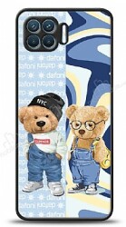 Dafoni Art Oppo Reno4 Lite Summer Couple Teddy Kılıf - Dafoni