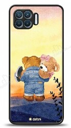 Dafoni Art Oppo Reno4 Lite Sunset Teddy Bears Kılıf - Dafoni