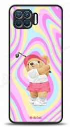 Dafoni Art Oppo Reno4 Lite Tennis Girl Bear Kılıf - Dafoni