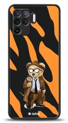 Dafoni Art Oppo Reno5 Lite Detective Teddy Bear Kılıf - Dafoni