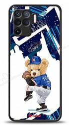 Dafoni Art Oppo Reno5 Lite Hand Soccer Teddy Bear Kılıf - Dafoni