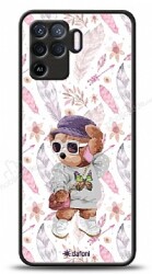 Dafoni Art Oppo Reno5 Lite Pretty Teddy Kılıf - Dafoni
