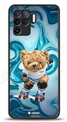 Dafoni Art Oppo Reno5 Lite Skating Teddy Bear Kılıf - Dafoni