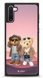 Dafoni Art Samsung Galaxy Note 10 Cool Couple Teddy Kılıf - Dafoni